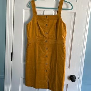 Mustard J Crew corduroy dress